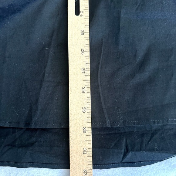 Tuckernuck Blouse Womens XL Boxy Black Feather Willow Glam Pullover Stand Collar - Picture 8 of 9